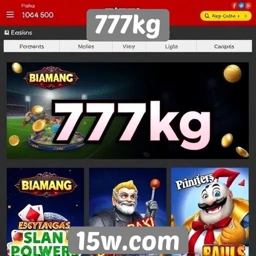 Principais jogos disponíveis na plataforma 777kg